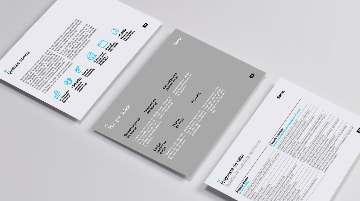 Solvia – Servicios inmobiliarios diseño de piezas digitales para equipos de ventas